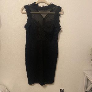 Black mid dress